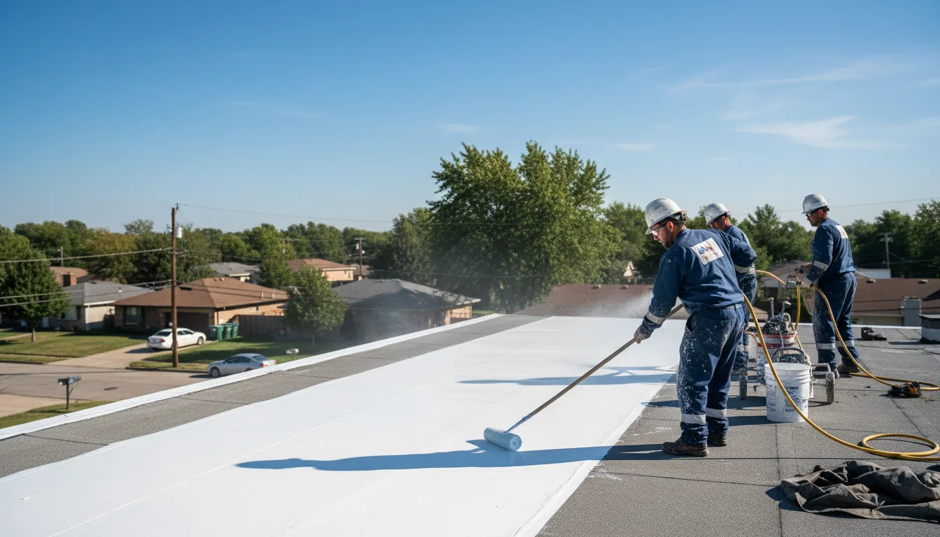 Commercial roof coating in Genoa, NY near me